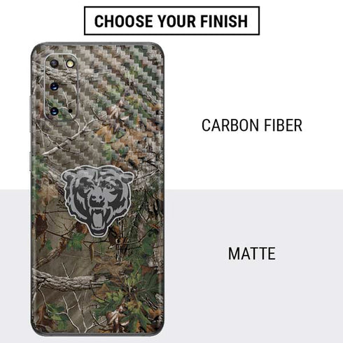 NFL Chicago Bears Realtree Xtra Green Camo Galaxy S20 Skin
