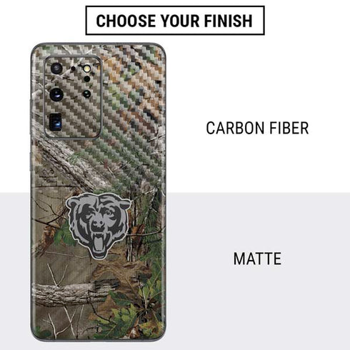NFL Chicago Bears Realtree Xtra Green Camo Galaxy S20 Ultra 5G Skin