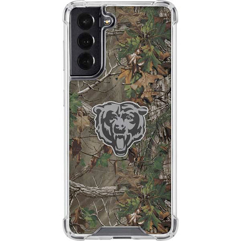 NFL Chicago Bears Realtree Xtra Green Camo Galaxy S22 Clear Case