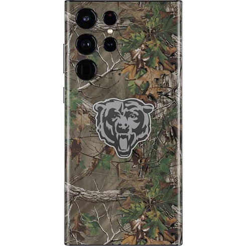 NFL Chicago Bears Realtree Xtra Green Camo Galaxy S22 Ultra Skin