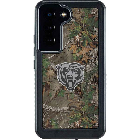 NFL Chicago Bears Realtree Xtra Green Camo Galaxy S23 Waterproof Case