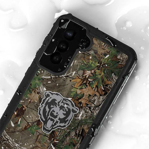 NFL Chicago Bears Realtree Xtra Green Camo Galaxy S23 Waterproof Case