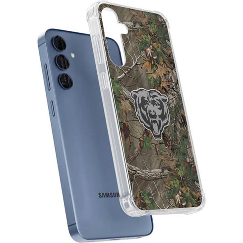 NFL Chicago Bears Realtree Xtra Green Camo Galaxy S24 Clear Case