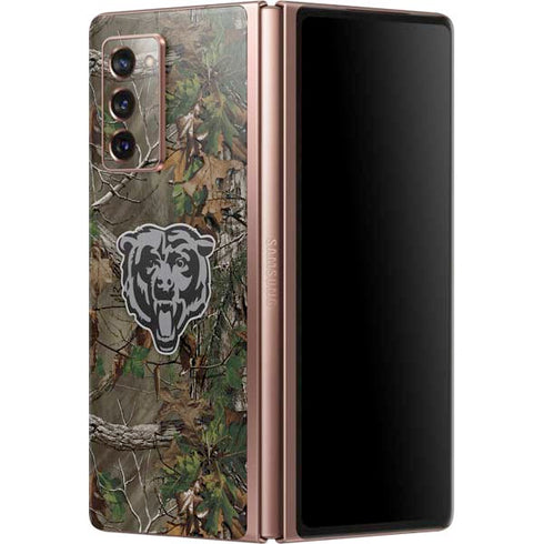 NFL Chicago Bears Realtree Xtra Green Camo Galaxy Z Fold2 5G Skin