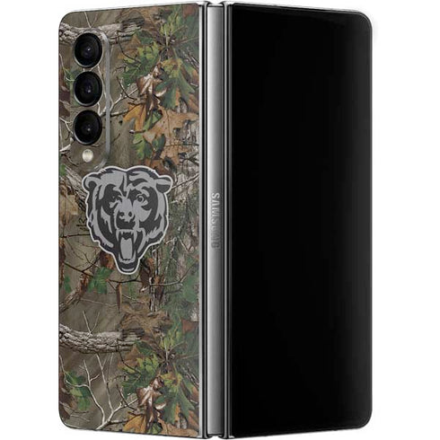 NFL Chicago Bears Realtree Xtra Green Camo Galaxy Z Fold4 5G Skin