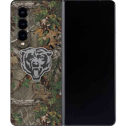 NFL Chicago Bears Realtree Xtra Green Camo Galaxy Z Fold4 5G Skin