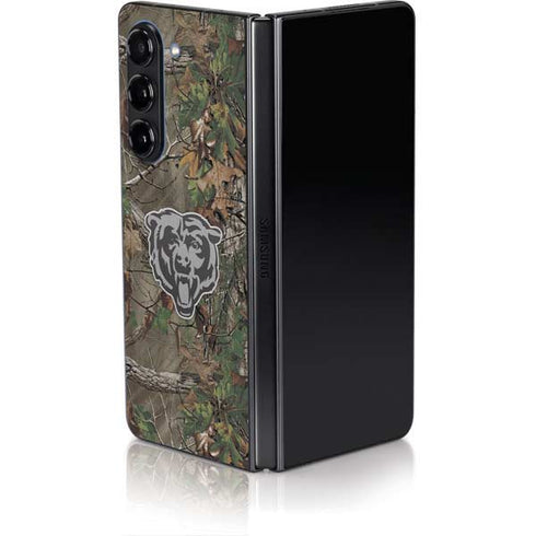 NFL Chicago Bears Realtree Xtra Green Camo Galaxy Z Fold5 5G Skin