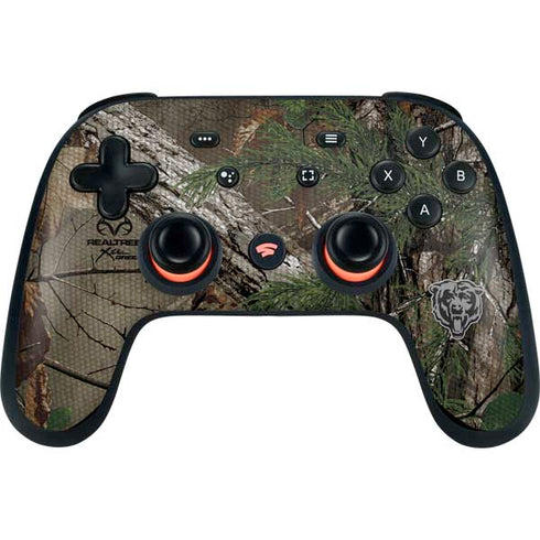 NFL Chicago Bears Realtree Xtra Green Camo Google Stadia Controller Skin