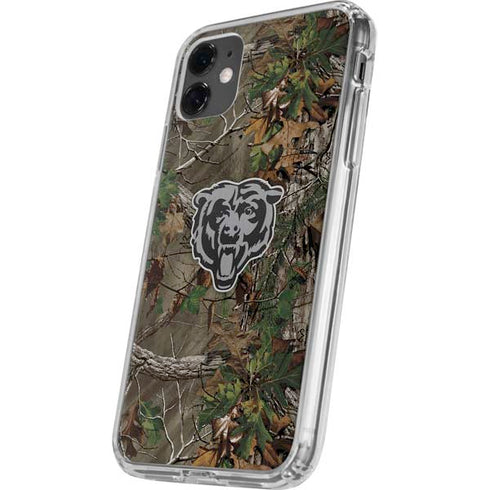 NFL Chicago Bears Realtree Xtra Green Camo iPhone 11 Clear Case