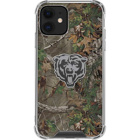 NFL Chicago Bears Realtree Xtra Green Camo iPhone 12 Clear Case