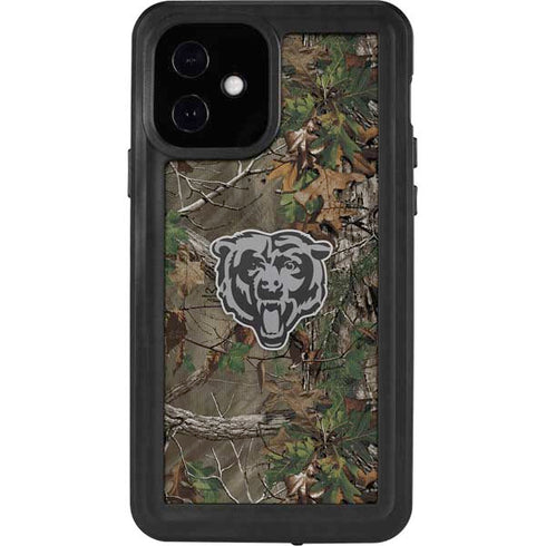NFL Chicago Bears Realtree Xtra Green Camo iPhone 12 Waterproof Case