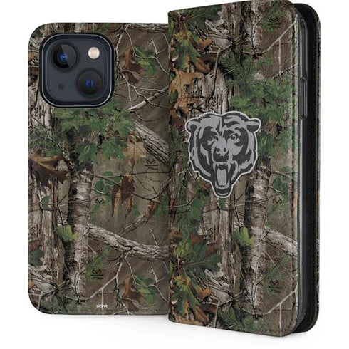 NFL Chicago Bears Realtree Xtra Green Camo iPhone 14 Folio Case