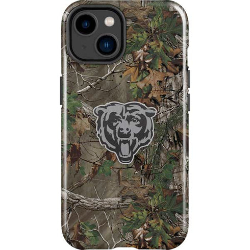 NFL Chicago Bears Realtree Xtra Green Camo iPhone 15 Plus Impact Case