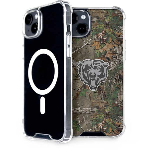 NFL Chicago Bears Realtree Xtra Green Camo iPhone 15 MagSafe Case