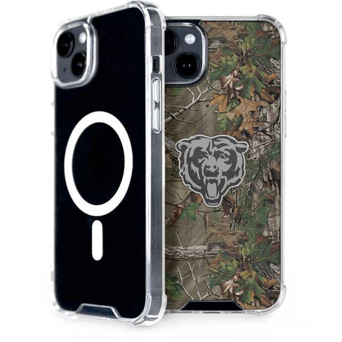 NFL Chicago Bears Realtree Xtra Green Camo iPhone 15 Plus MagSafe Case