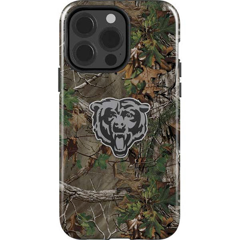 NFL Chicago Bears Realtree Xtra Green Camo iPhone 15 Pro Impact Case