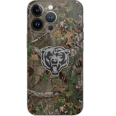 NFL Chicago Bears Realtree Xtra Green Camo iPhone 15 Pro Skin