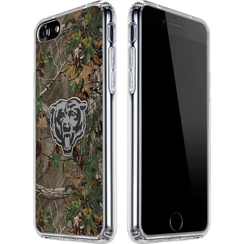 NFL Chicago Bears Realtree Xtra Green Camo iPhone SE (2nd & 3rd Gen) Clear Case