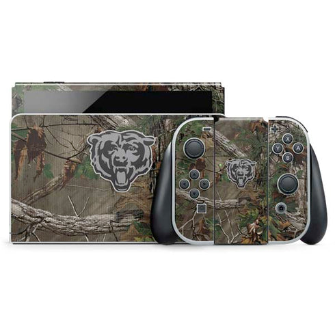 NFL Chicago Bears Realtree Xtra Green Camo Nintendo Switch OLED (2021) Skin
