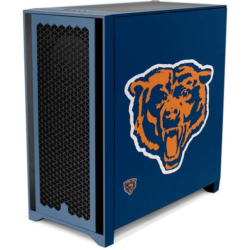 NFL Chicago Bears Retro Logo Corsair 4000D Tempered Glass Mid-Tower ATX Case Skin