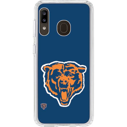 NFL Chicago Bears Retro Logo Galaxy A20 Clear Case