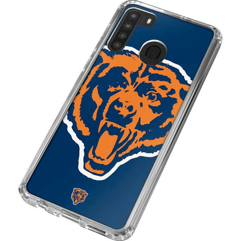 NFL Chicago Bears Retro Logo Galaxy A21 Clear Case
