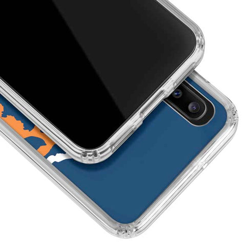 NFL Chicago Bears Retro Logo Galaxy A30 Clear Case