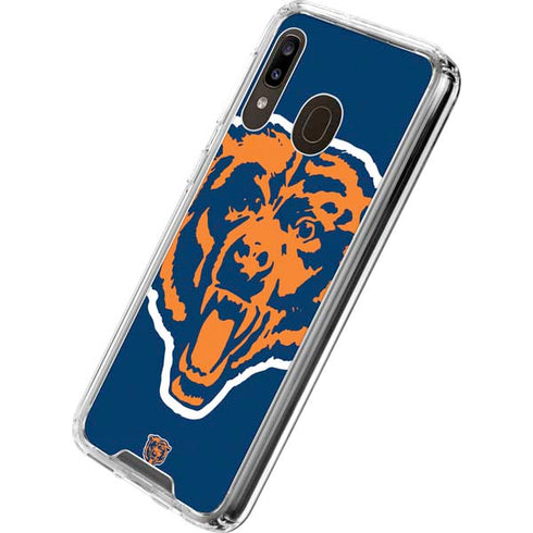 NFL Chicago Bears Retro Logo Galaxy A30 Clear Case