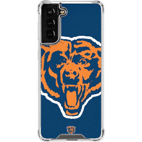 NFL Chicago Bears Retro Logo Galaxy S21 FE Clear Case