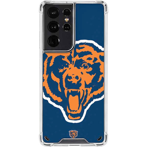 NFL Chicago Bears Retro Logo Galaxy S21 Ultra 5G Clear Case
