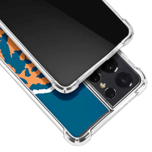 NFL Chicago Bears Retro Logo Galaxy S21 Ultra 5G Clear Case