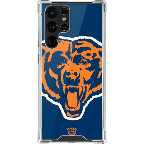 NFL Chicago Bears Retro Logo Galaxy S22 Ultra Clear Case
