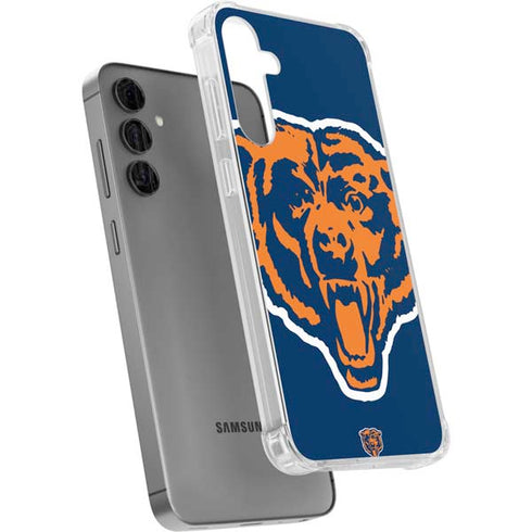 NFL Chicago Bears Retro Logo Galaxy S24 Plus Clear Case