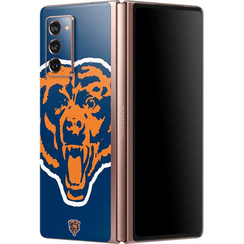 NFL Chicago Bears Retro Logo Galaxy Z Fold2 5G Skin