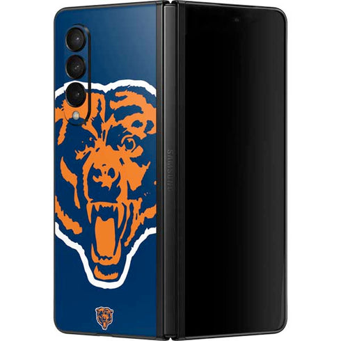 NFL Chicago Bears Retro Logo Galaxy Z Fold3 5G Skin