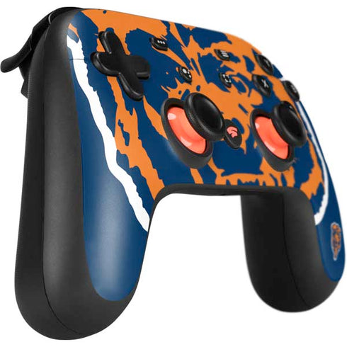 NFL Chicago Bears Retro Logo Google Stadia Controller Skin
