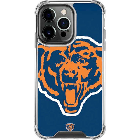 NFL Chicago Bears Retro Logo iPhone 14 Pro Clear Case