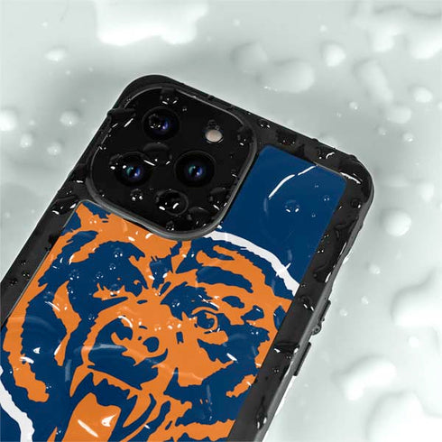 NFL Chicago Bears Retro Logo iPhone 14 Pro Max Waterproof Case