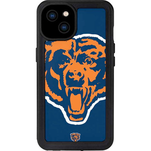 NFL Chicago Bears Retro Logo iPhone 15 Plus Waterproof Case