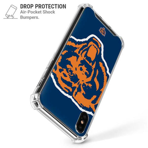 NFL Chicago Bears Retro Logo iPhone XS Max Clear Case