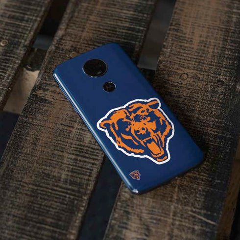 NFL Chicago Bears Retro Logo Moto E5 Plus Skin