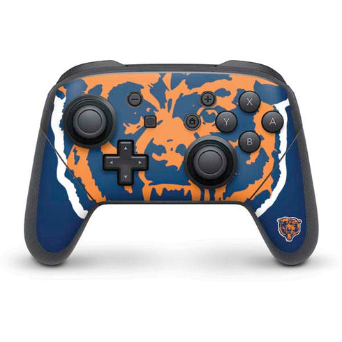 NFL Chicago Bears Retro Logo Nintendo Switch Pro Controller Skin