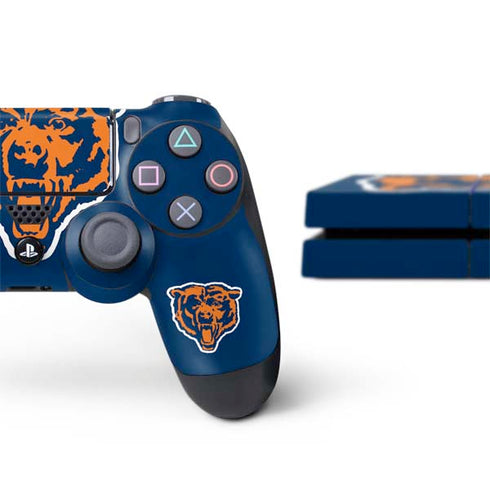 NFL Chicago Bears Retro Logo PS4 Console and Controller Bundle Skin