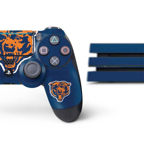 NFL Chicago Bears Retro Logo PS4 Pro Bundle Skin
