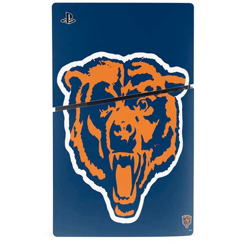 NFL Chicago Bears Retro Logo PS5 Slim Disk Console Skin