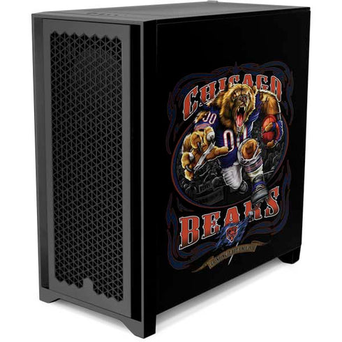 Liquid Blue NFL Chicago Bears Running Back Corsair 4000D Tempered Glass Mid-Tower ATX Case Skin