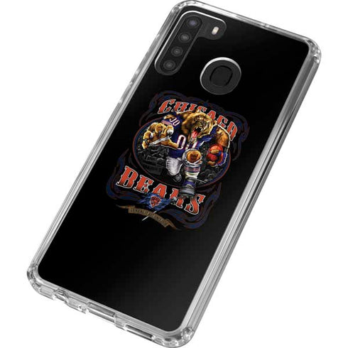 Liquid Blue NFL Chicago Bears Running Back Galaxy A21 Clear Case