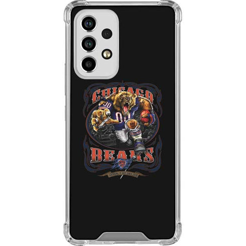 Liquid Blue NFL Chicago Bears Running Back Galaxy A53 5G Clear Case