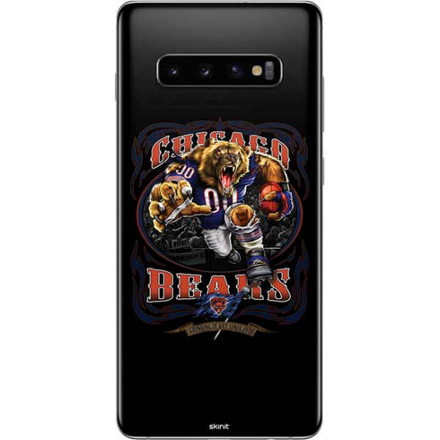 Liquid Blue NFL Chicago Bears Running Back Galaxy S10 Plus Skin