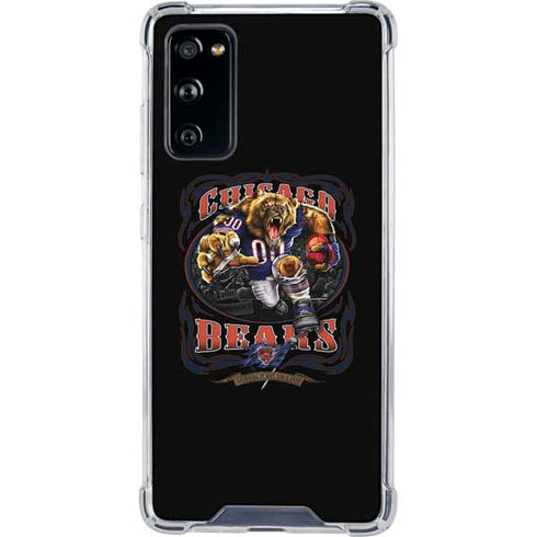 Liquid Blue NFL Chicago Bears Running Back Galaxy S20 FE Clear Case